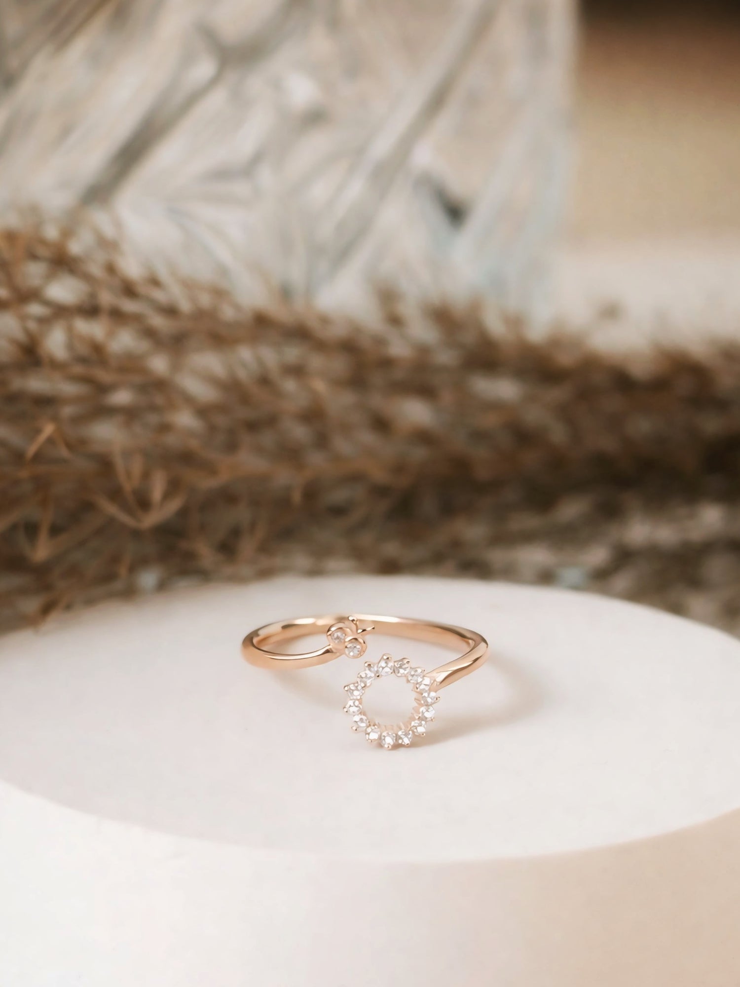 Eterna Rose Gold Circle Ring