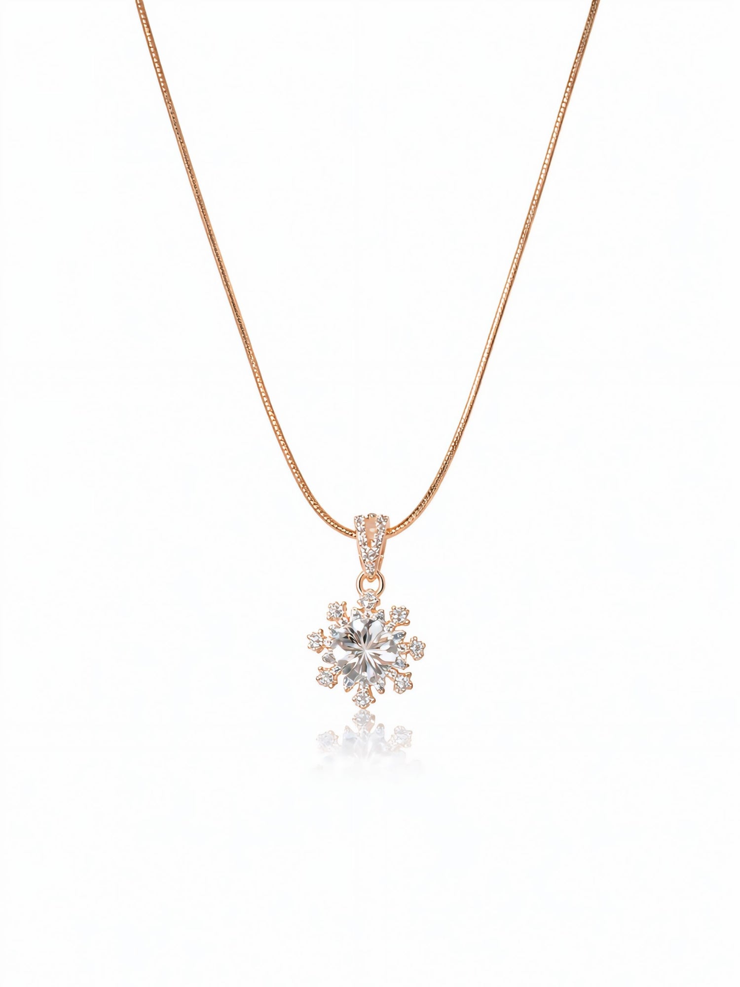 Starlight Rose Gold Crystal Necklace