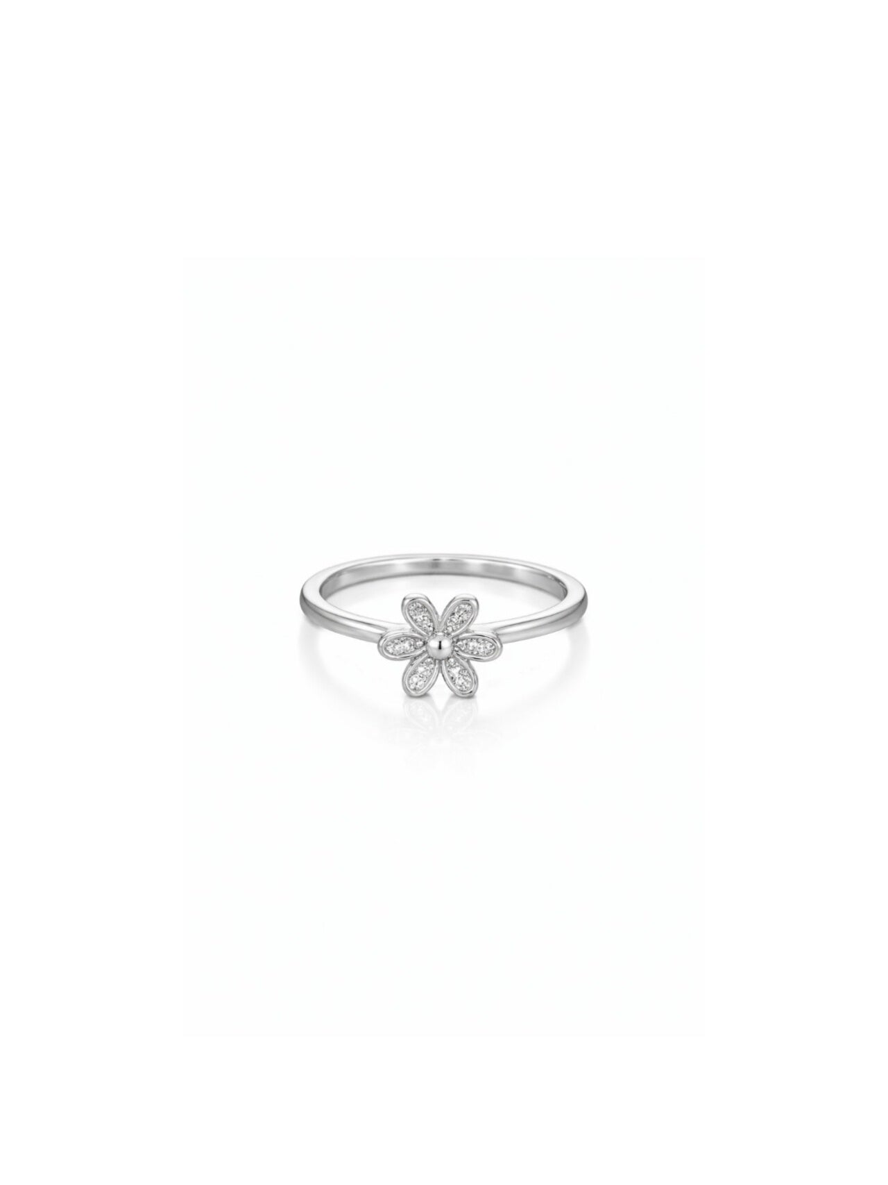 Happy Bloom Daisy Sterling Silver Ring