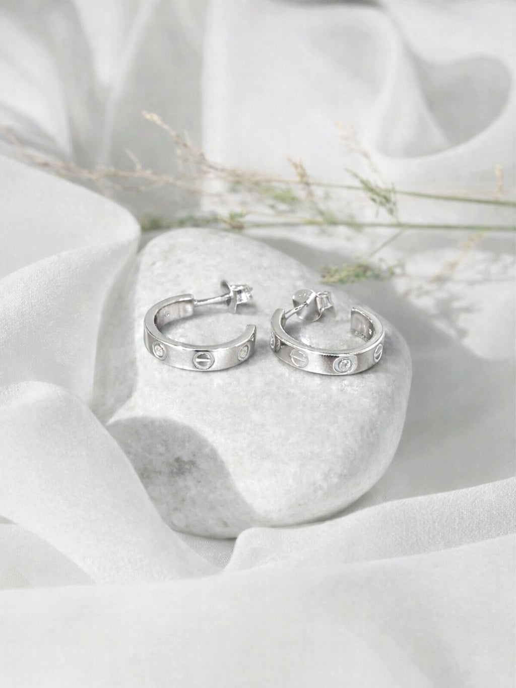 Cartier Inspired Love Hoop Earrings