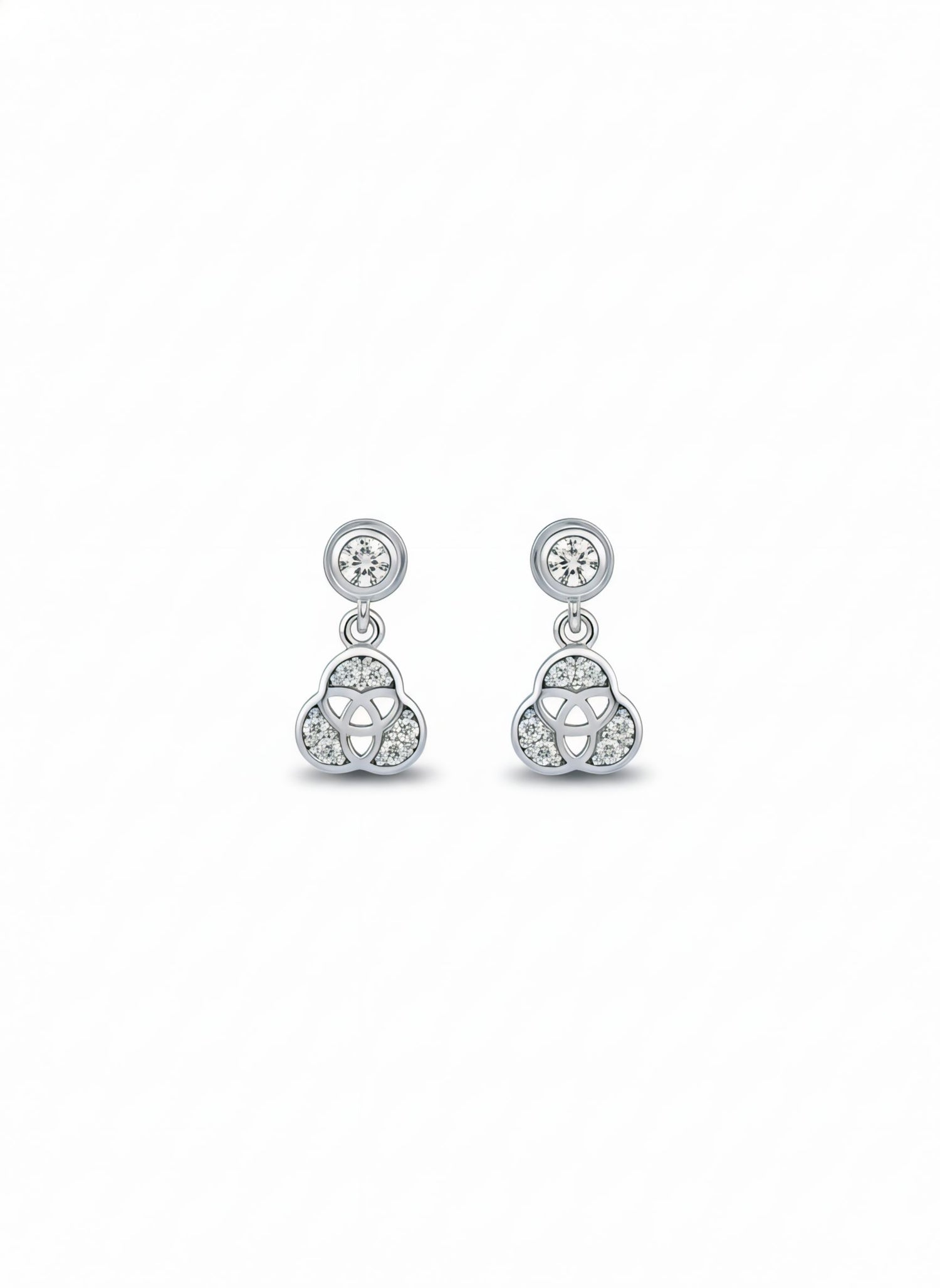 Trinity Knot Sterling Silver Earring
