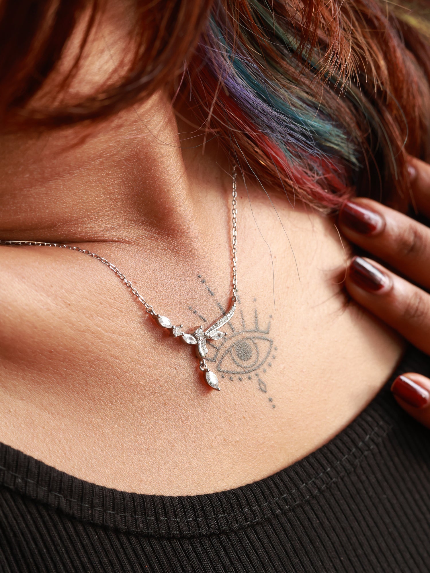 Nature’s Grace Sterling Silver Leaf Necklace