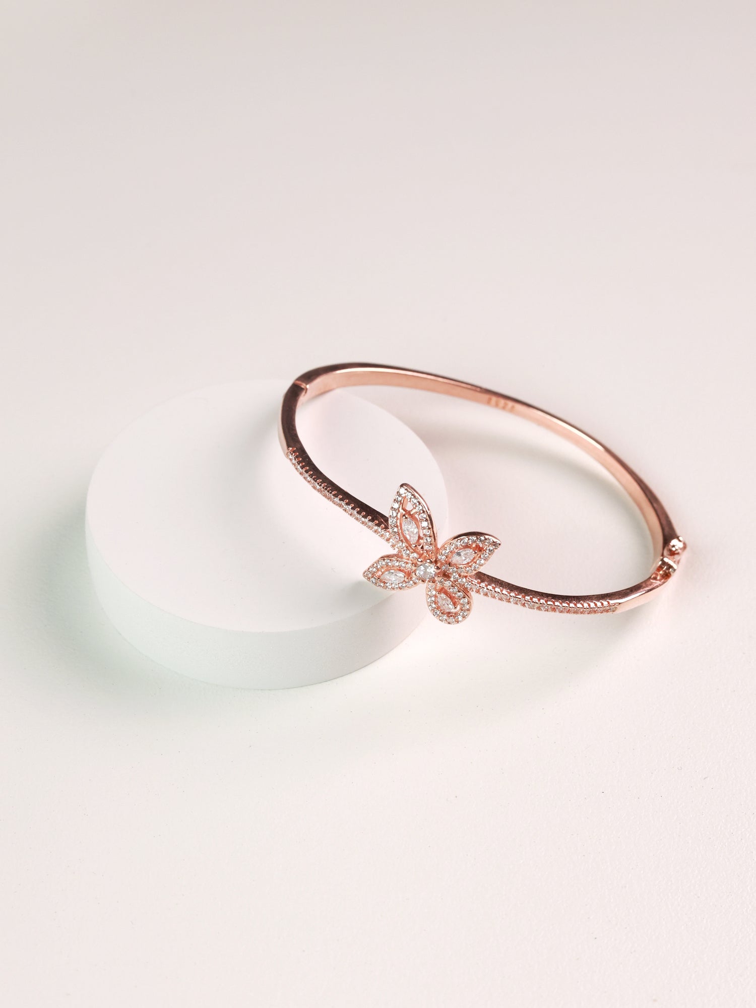 Women’s Rose Gold Butterfly Cuff Bracelet