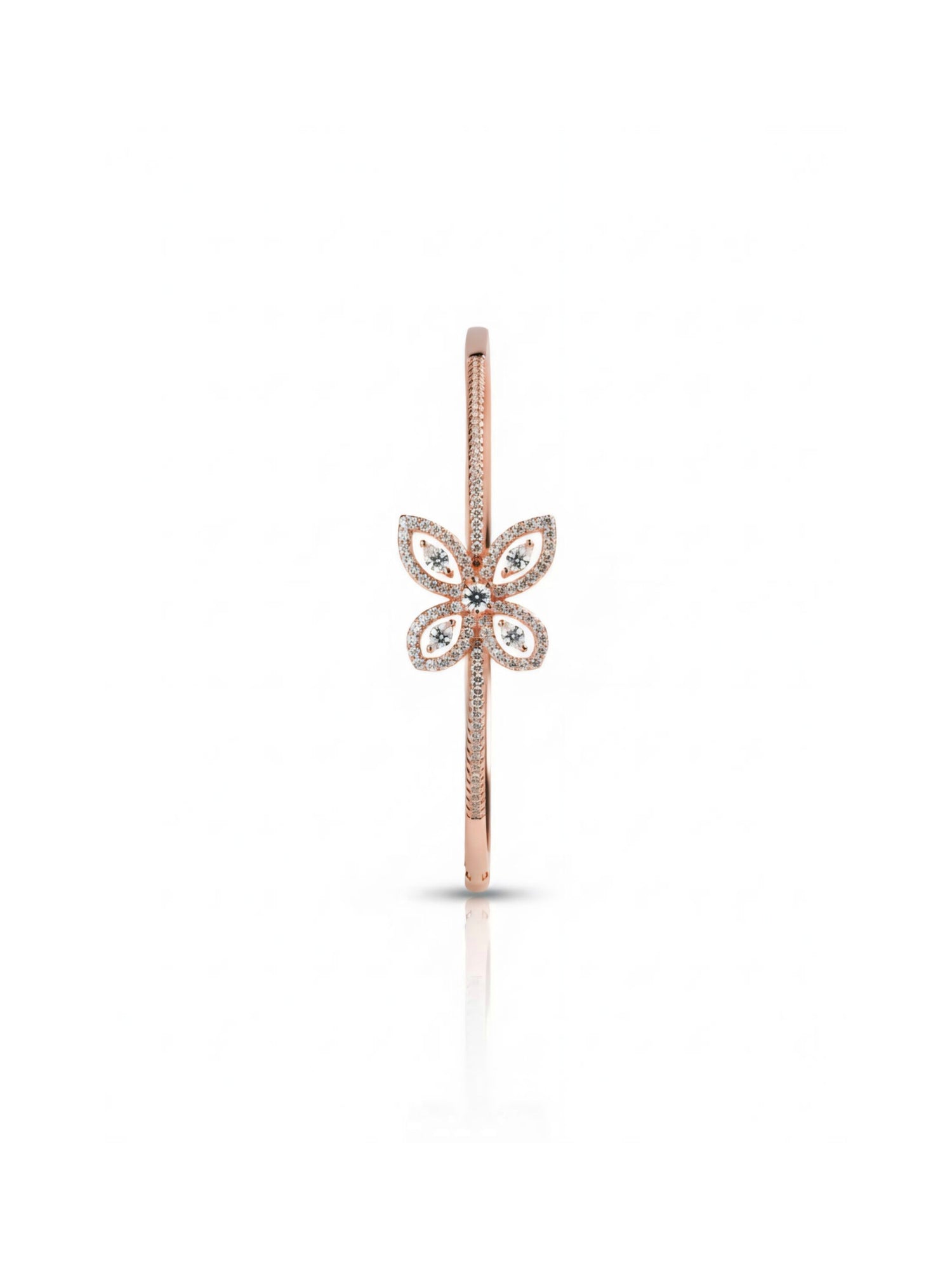Women’s Rose Gold Butterfly Cuff Bracelet
