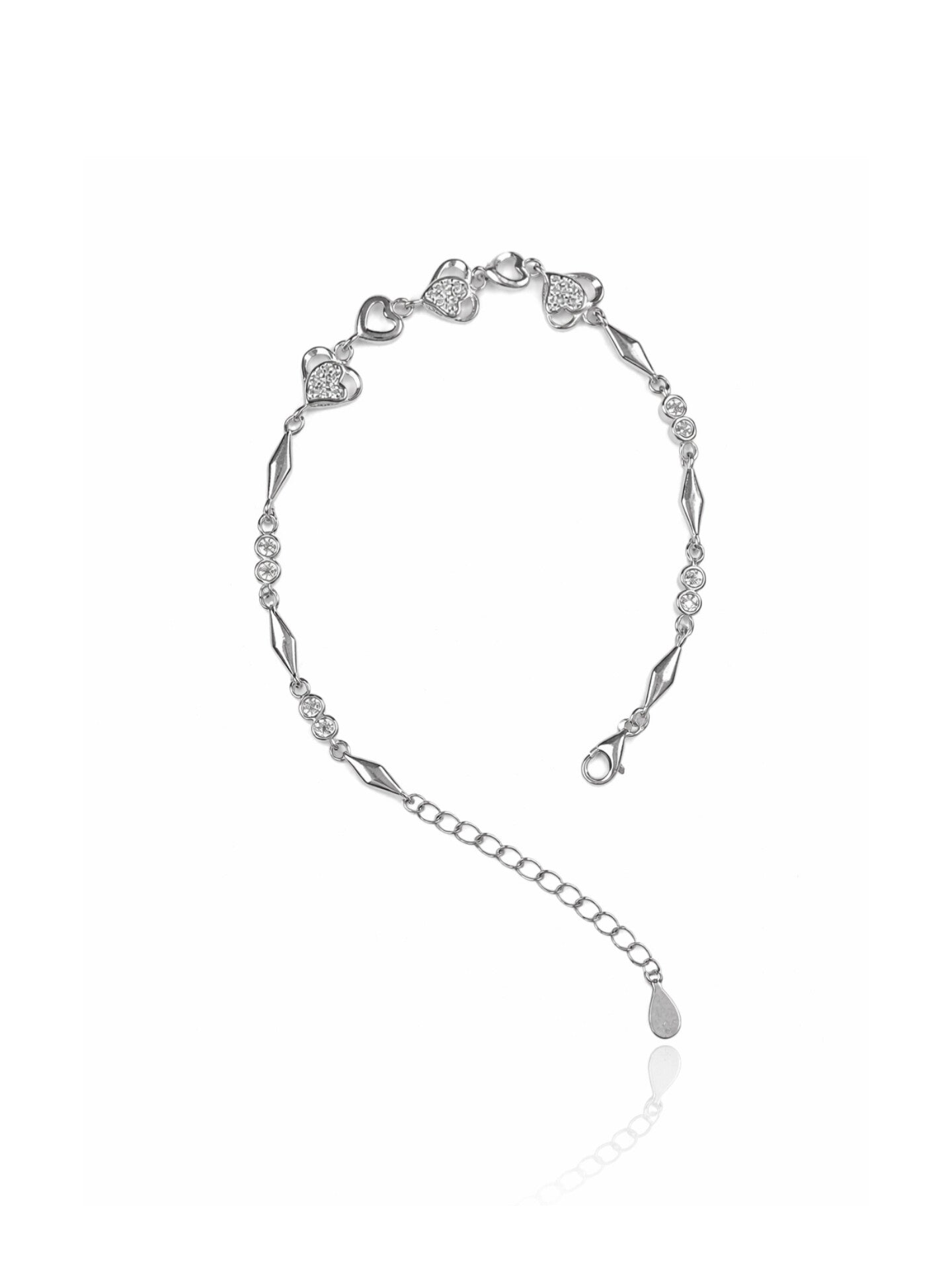Women’s Minimal Silver Heart Bracelet