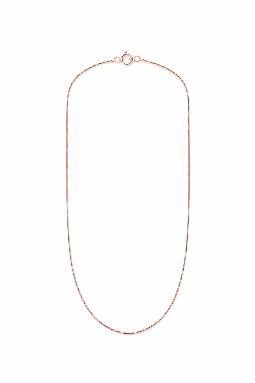 Minimal Rose Gold Snake Chain