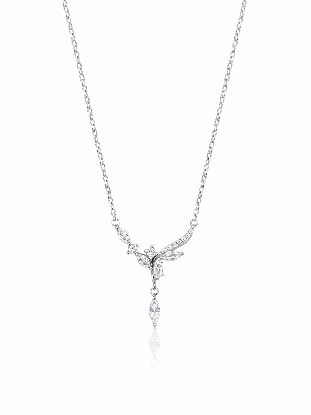 Nature’s Grace Sterling Silver Leaf Necklace
