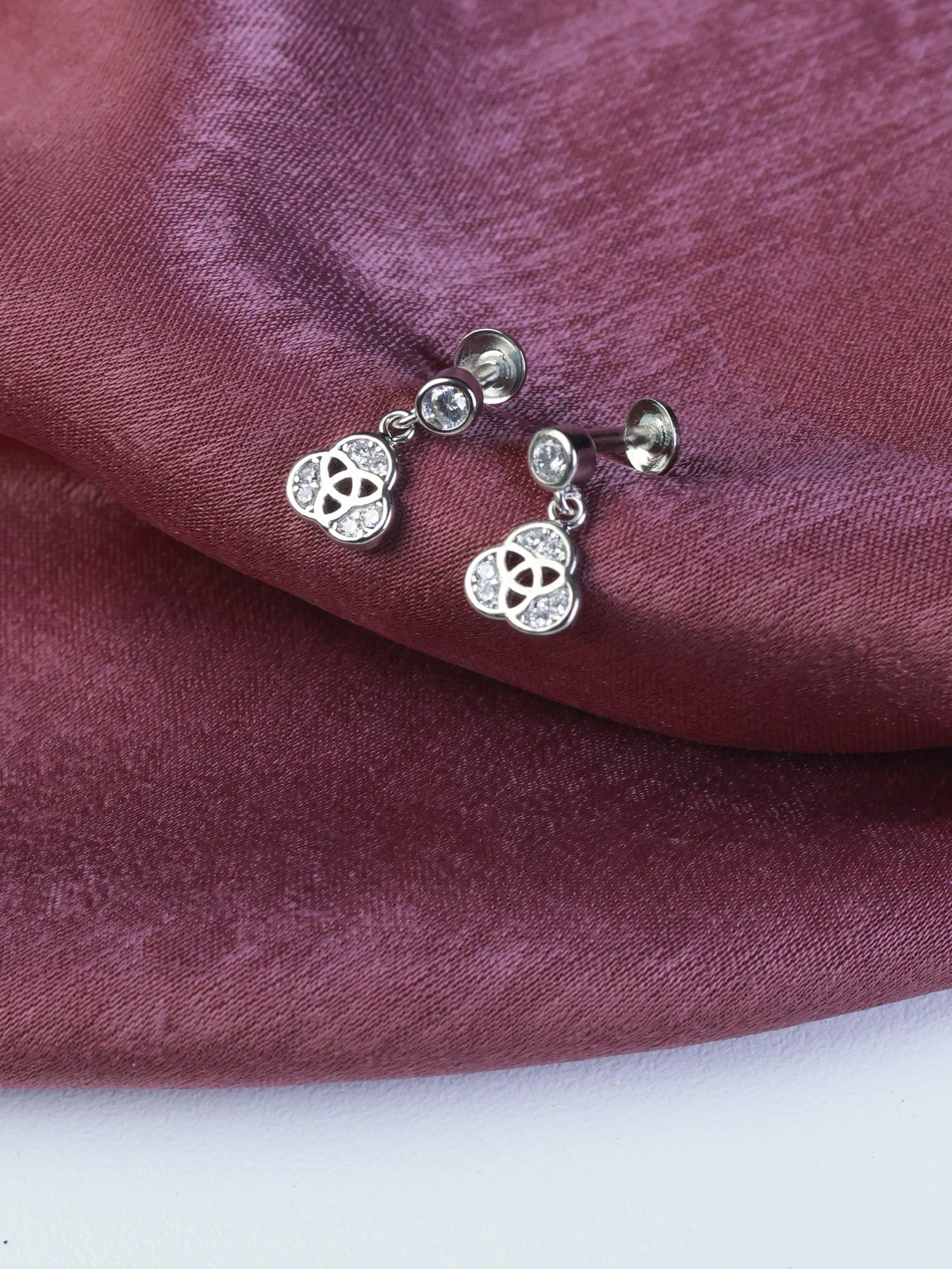 Trinity Knot Sterling Silver Earring